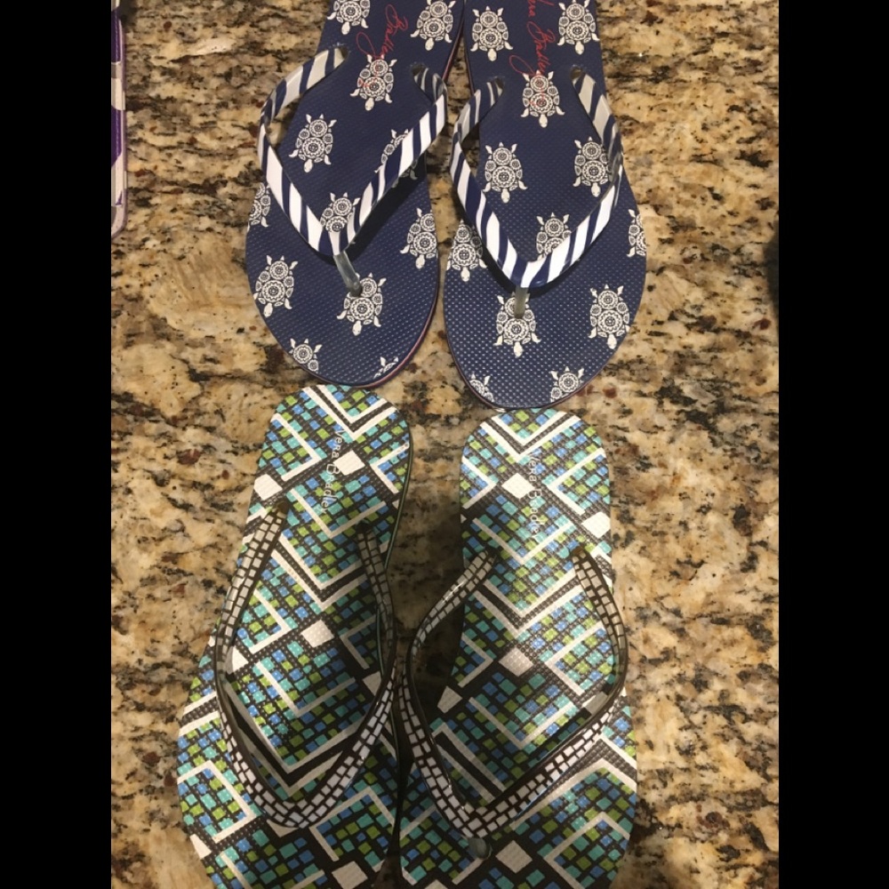 Vera Bradley Flip Flops Bundle Size Small